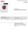 AEG LFX6G8434BI Specifications Sheet