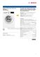 Bosch WNA134U8GB Specifications Sheet