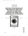 Electrolux EWF810 Instruction Booklet