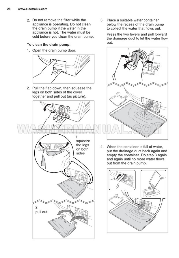 Electrolux EWW12753 Front Load Washing Machine User Manual