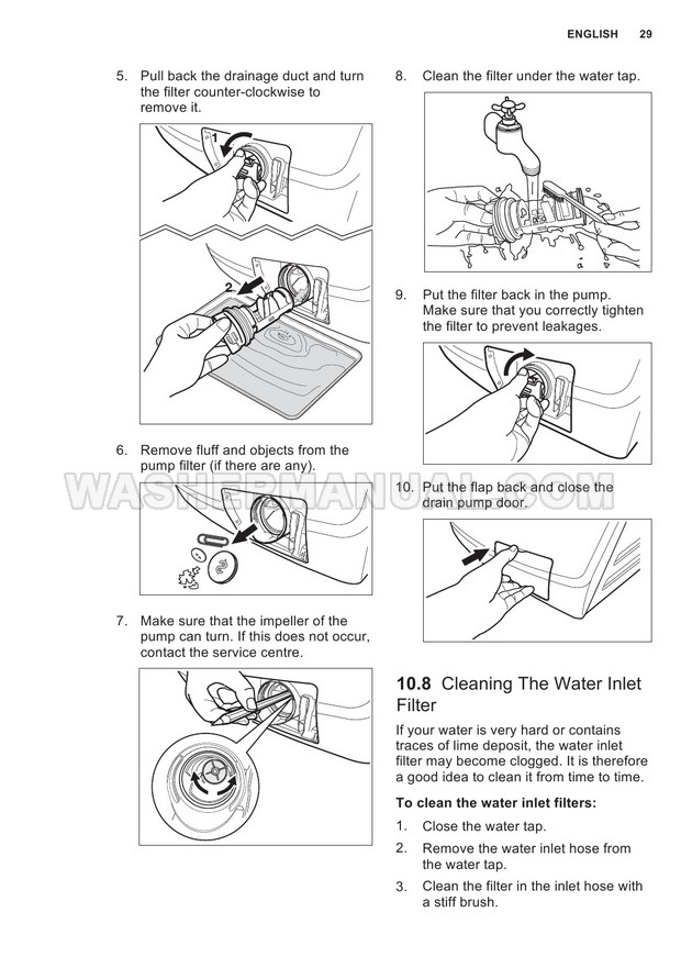Electrolux EWW12753 Front Load Washing Machine User Manual