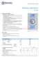 Electrolux W575S Specifications