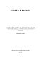 Fisher & Paykel WA8560P1 Installation & User Guide