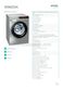 Gorenje W9825IA Specifications Sheet