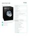 Gorenje WA74SY2B Specifications Sheet