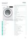 Gorenje WA844T Specifications Sheet