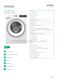Gorenje WA946 Specifications Sheet