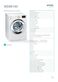 Gorenje WD95140 Specifications Sheet