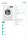 Gorenje WE723 Specifications Sheet