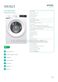 Gorenje WEI823 Specifications Sheet