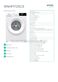 Gorenje WNHPI72SCS Specifications Sheet