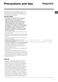 Experience Eco WMBF 944K Instructions for Use Page #8
