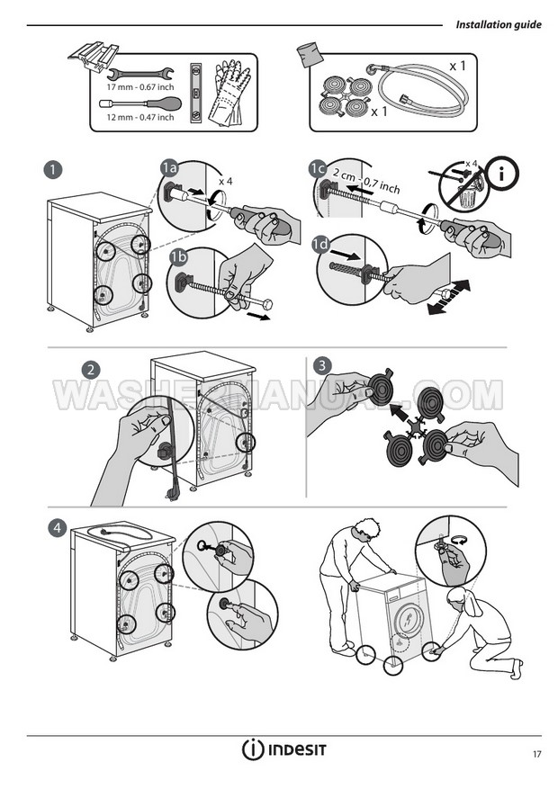 Indesit BWE 91484X Washing Machine User Manual