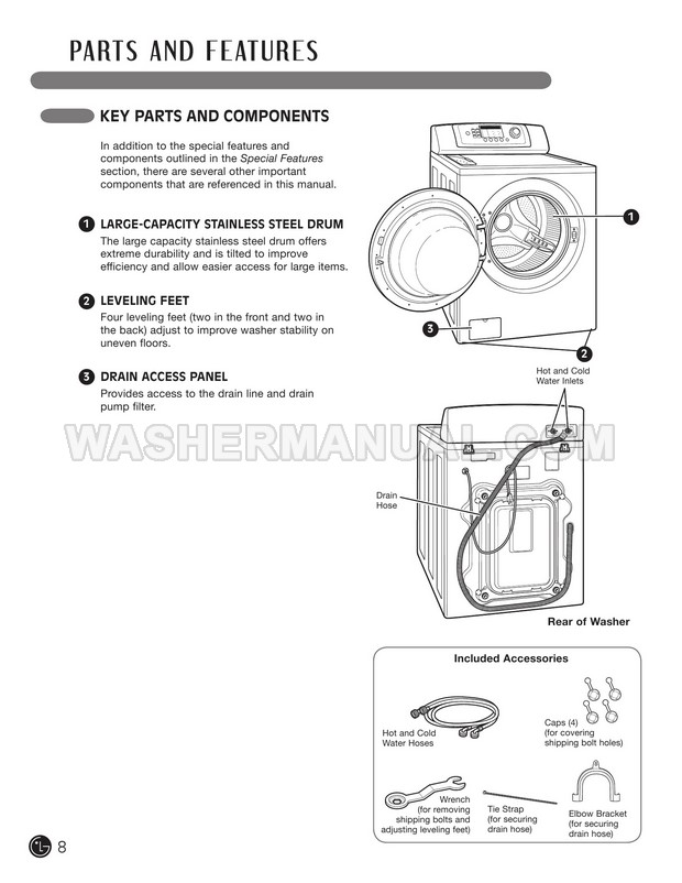 LG WM0642HW Washing Machine User
