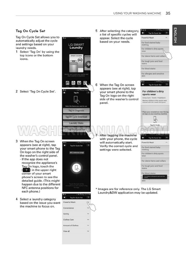 LG WM3170CW Washer Owner's Manual