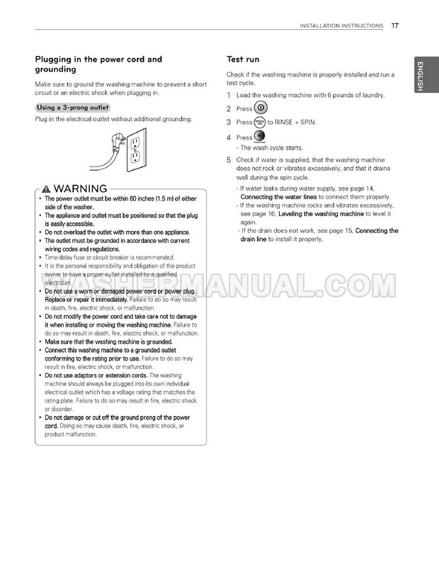 LG WT4870CW Owner
