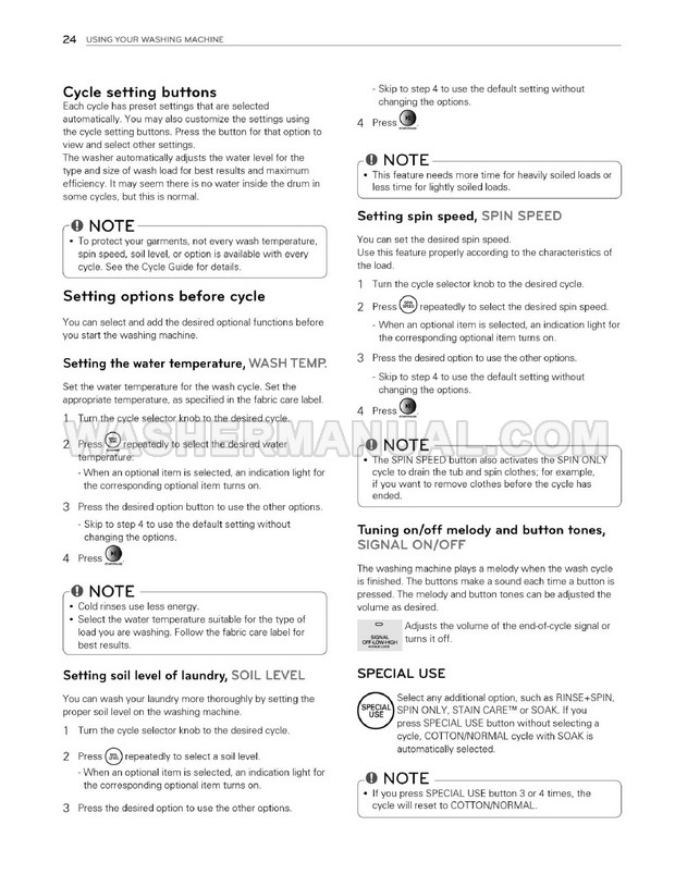 LG WT4870CW Owner
