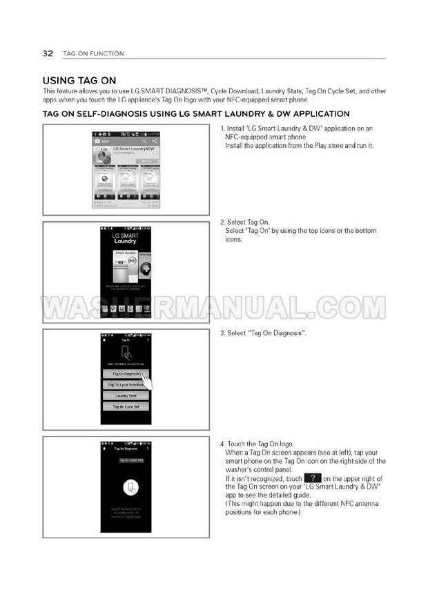LG WT5270CW Washing Machine Owner's Manual