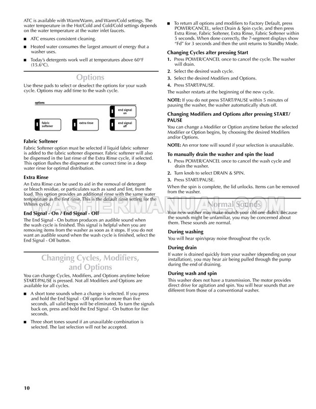 Maytag MVWB300WQ1 Washer Use & Care Guide