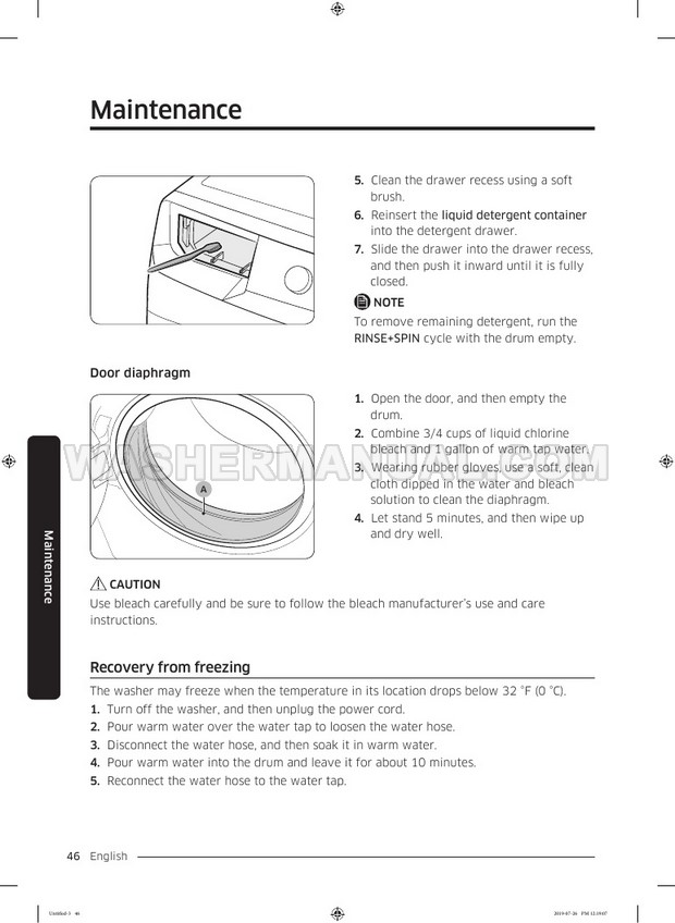 Samsung WF45R6100A Front Load Washing Machine User Manual