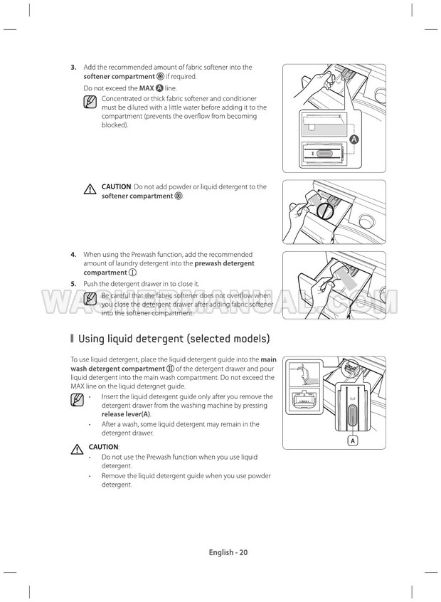 Samsung WF60F4E3W0W Washer User Manual