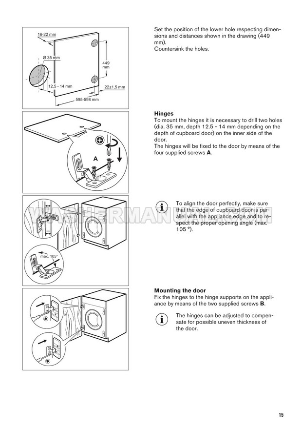 Zanussi Z712W43BI Washing Machine User Manual