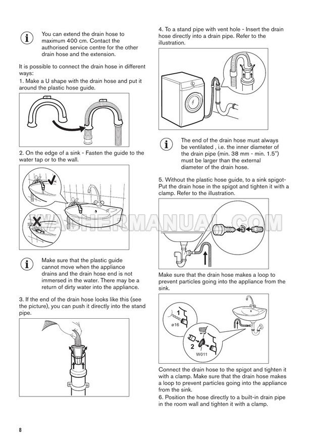 Zanussi ZWF01483WR Lindo 300 User Manual